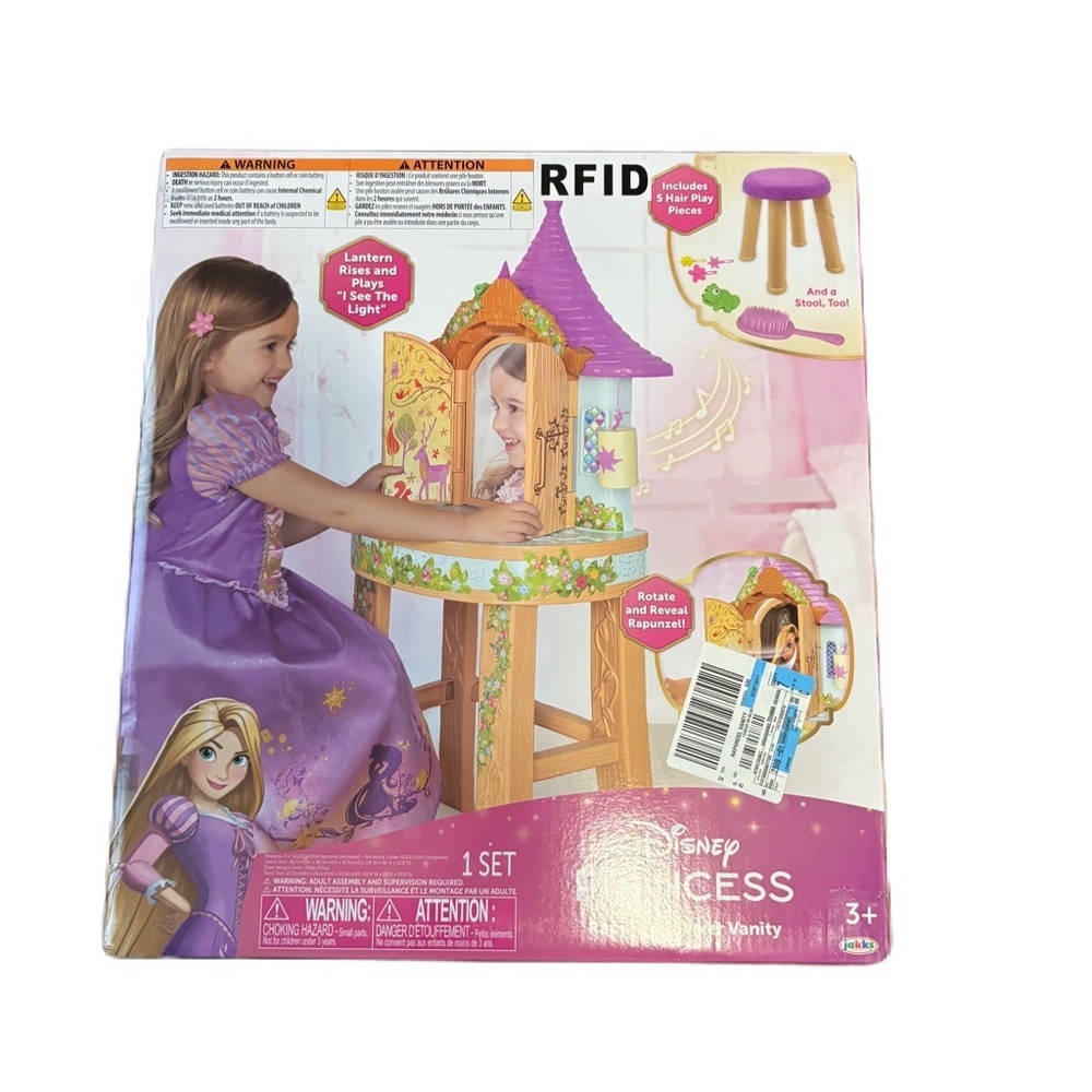 Disney Tangled Rapunzel Tower Vanity Playset Princess Dress-Up Table NEW